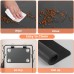 BeiJaher Grey Rubber Pet Feeding Mat – Non-Slip, Waterproof Mat for Tidy Pet Feeding Areas