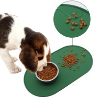 BeiJaher Silicone Pet Feeding Mat – Anti-Slip, Waterproof, Easy-Clean Mat for Mess-Free Pet Feeding